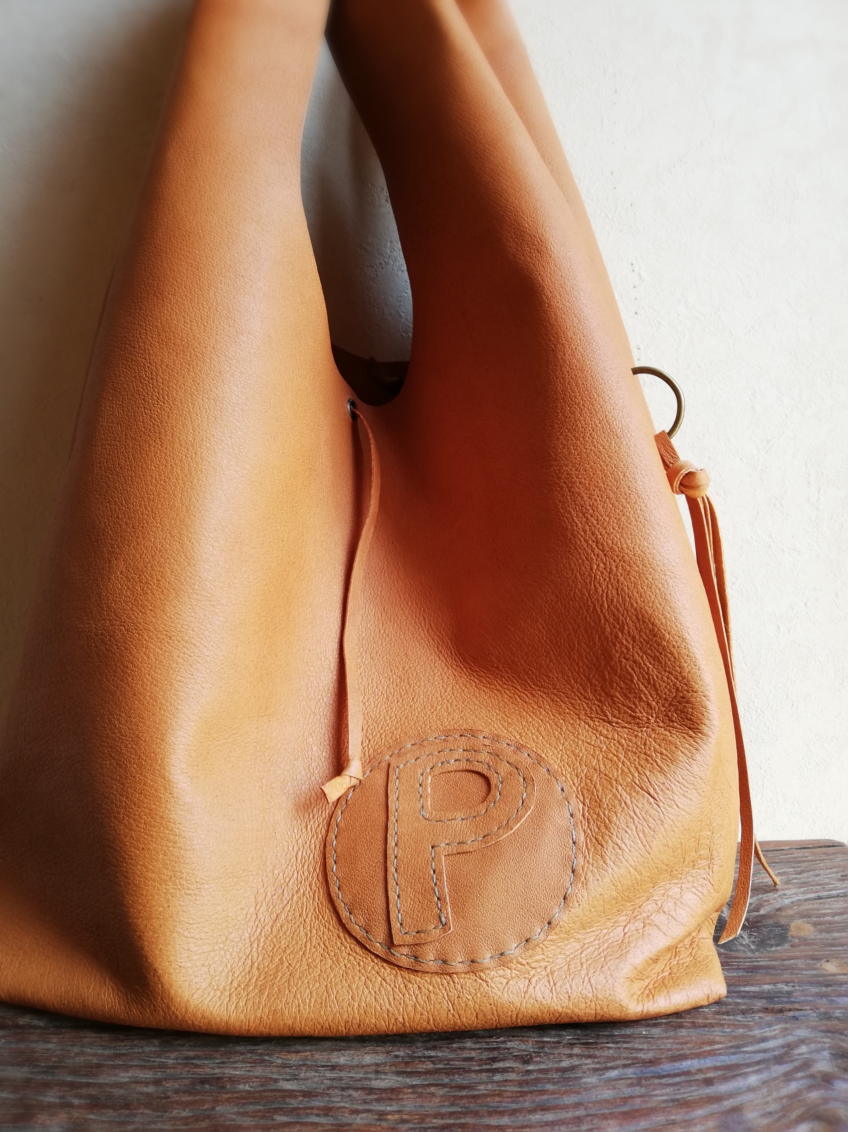 leather my bag Ｌ　ピッグスキンレザー