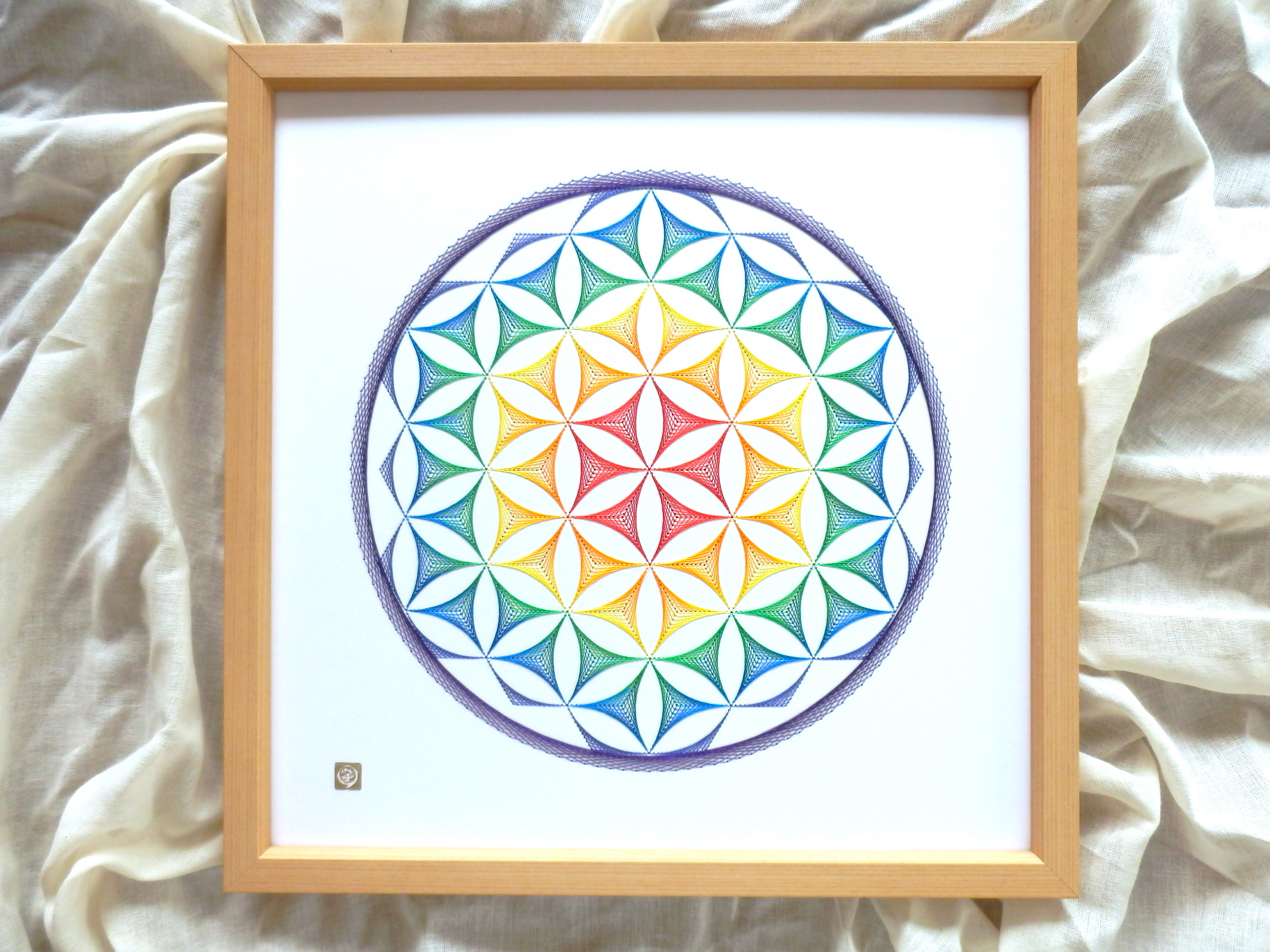 チャクラカラーが拡がる chakra-flower of life (#69)