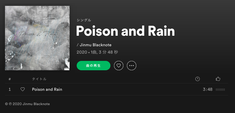 Poison & Rain on Spotify