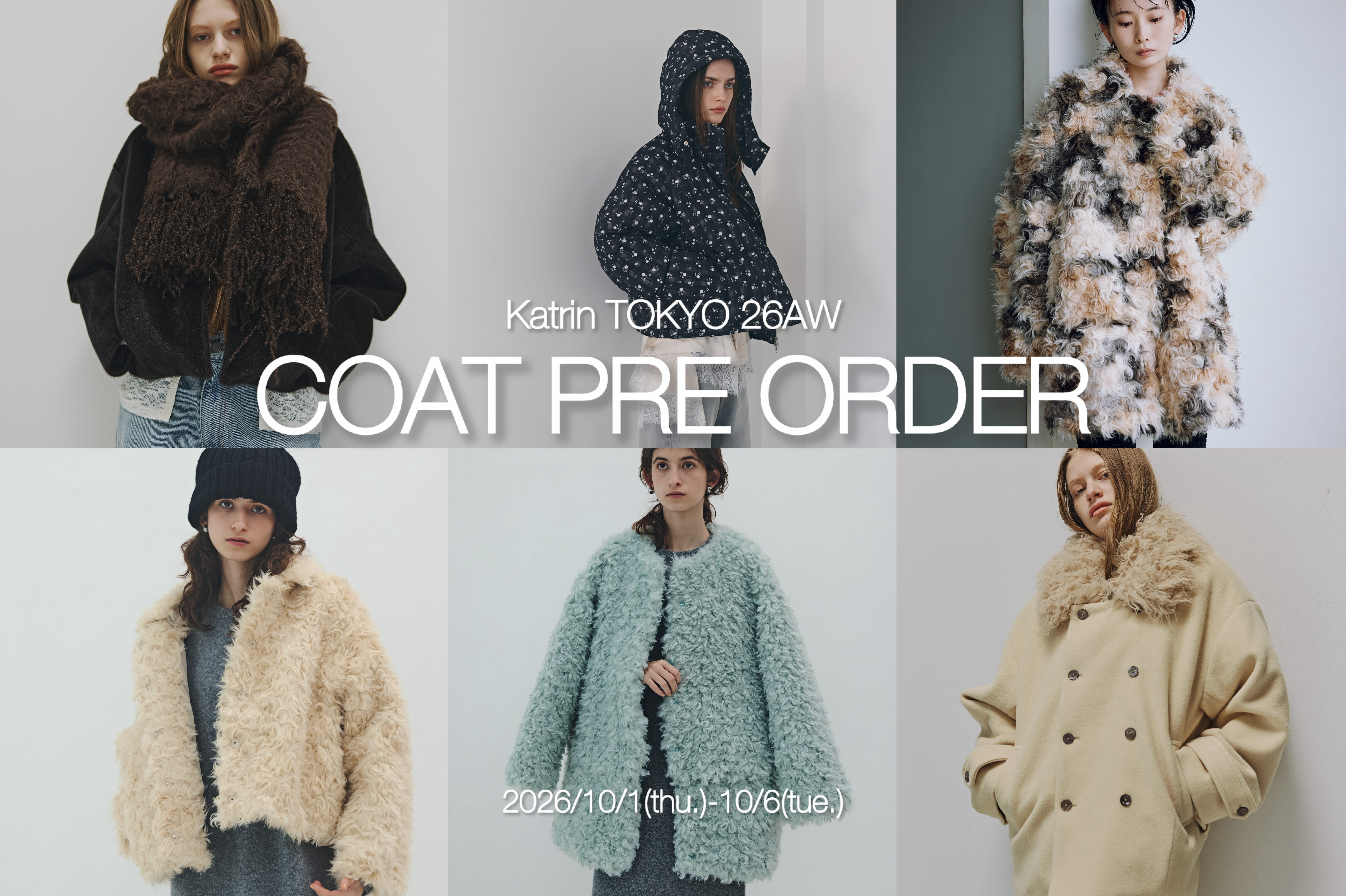 【26AW COAT PRE ORDER 】10/1（thu.）-10/6（tue.）