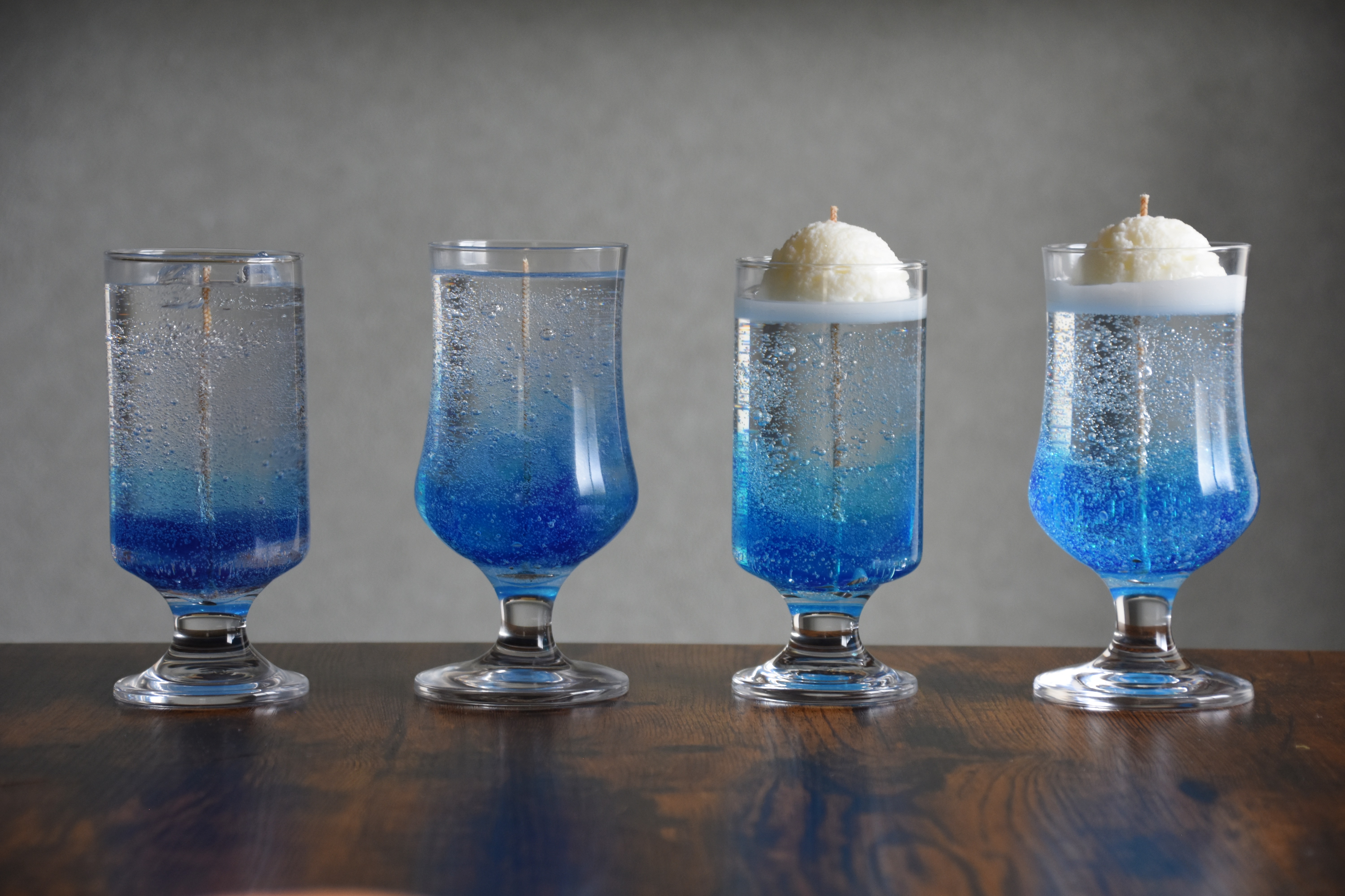 透き通る夏の青色クリームソーダ / ソーダ キャンドル