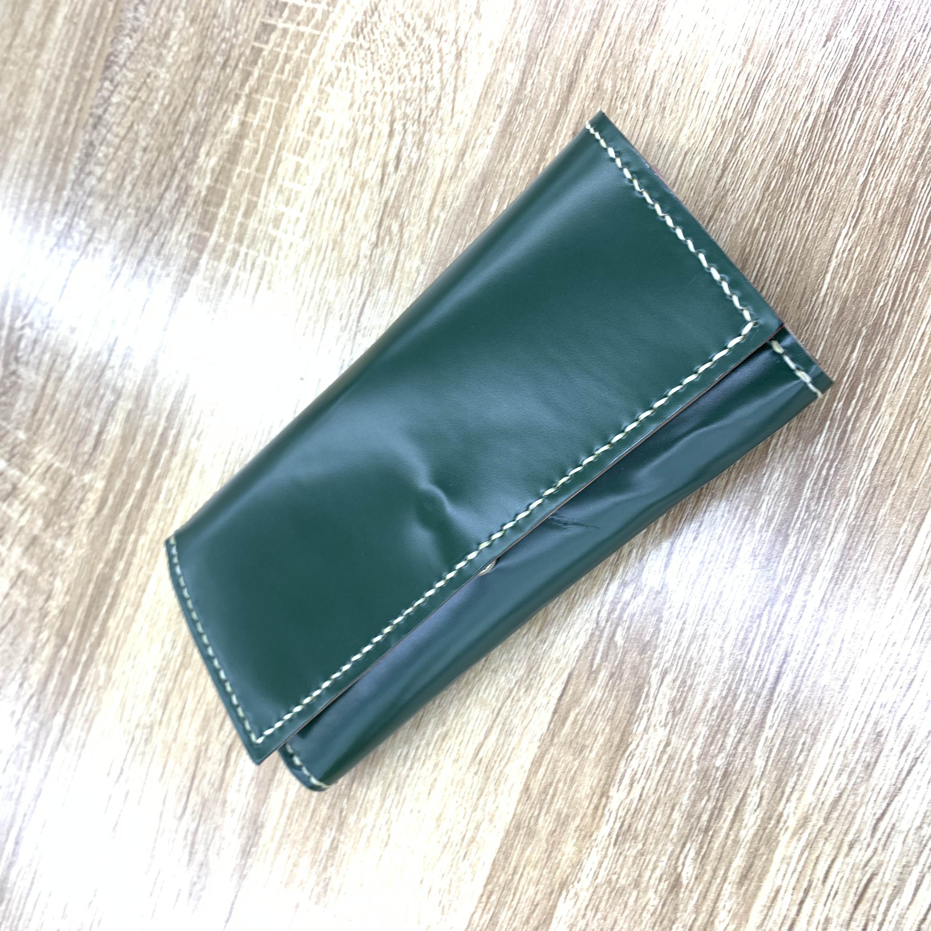 コードバン長財布完成！