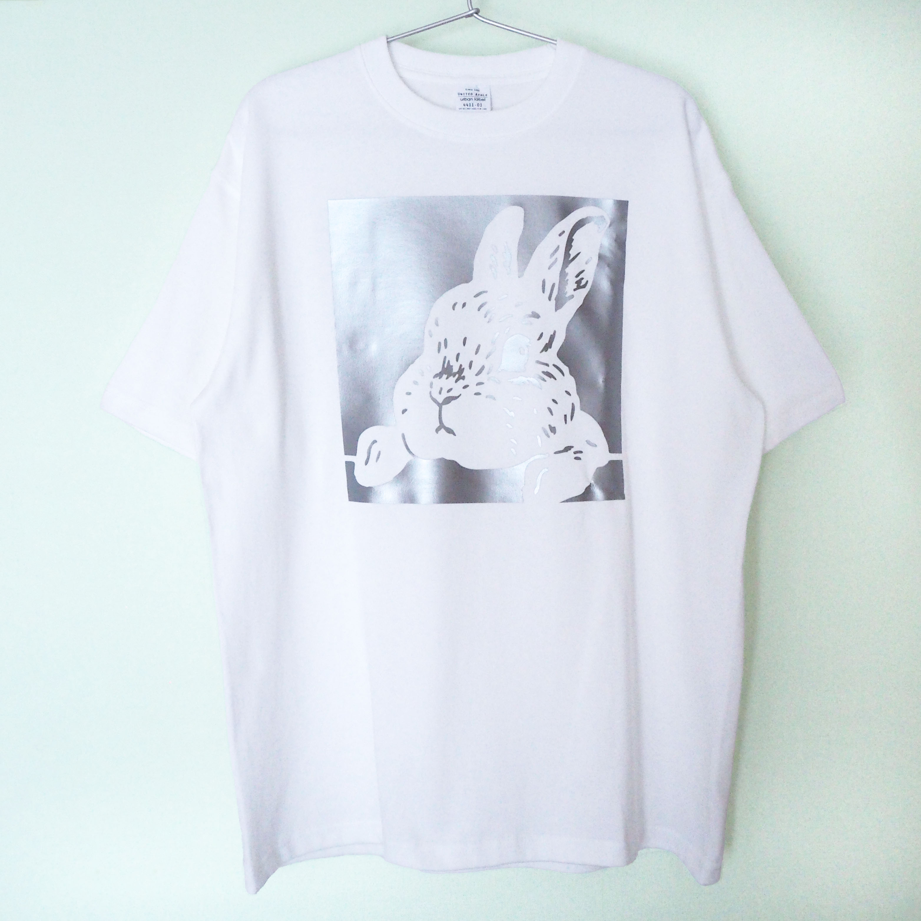 立ち耳うさぎさんのビックシルエットTシャツを作りました。