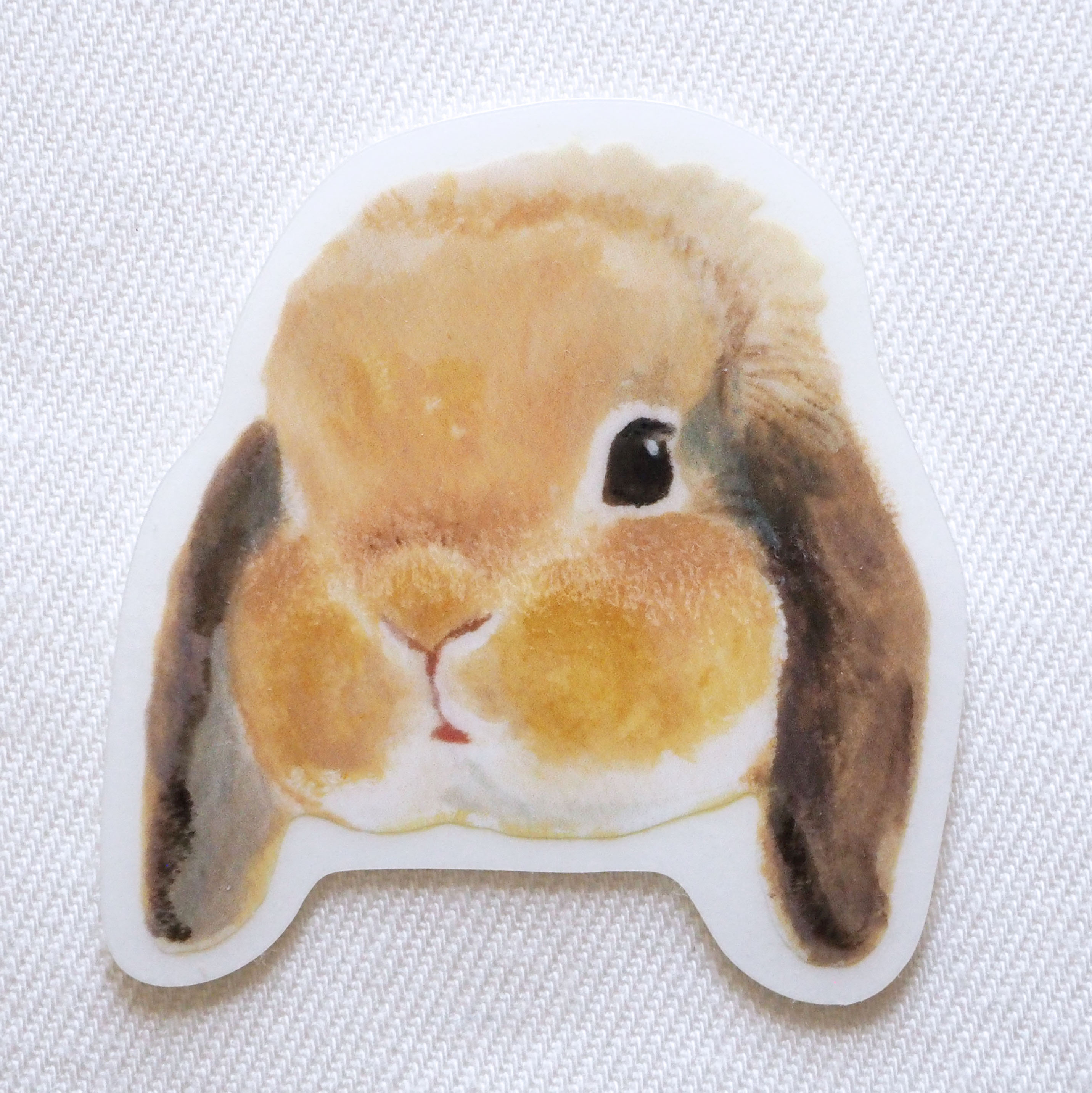「うさぎさんのお顔ステッカーロップオレンジちゃん」販売開始しました