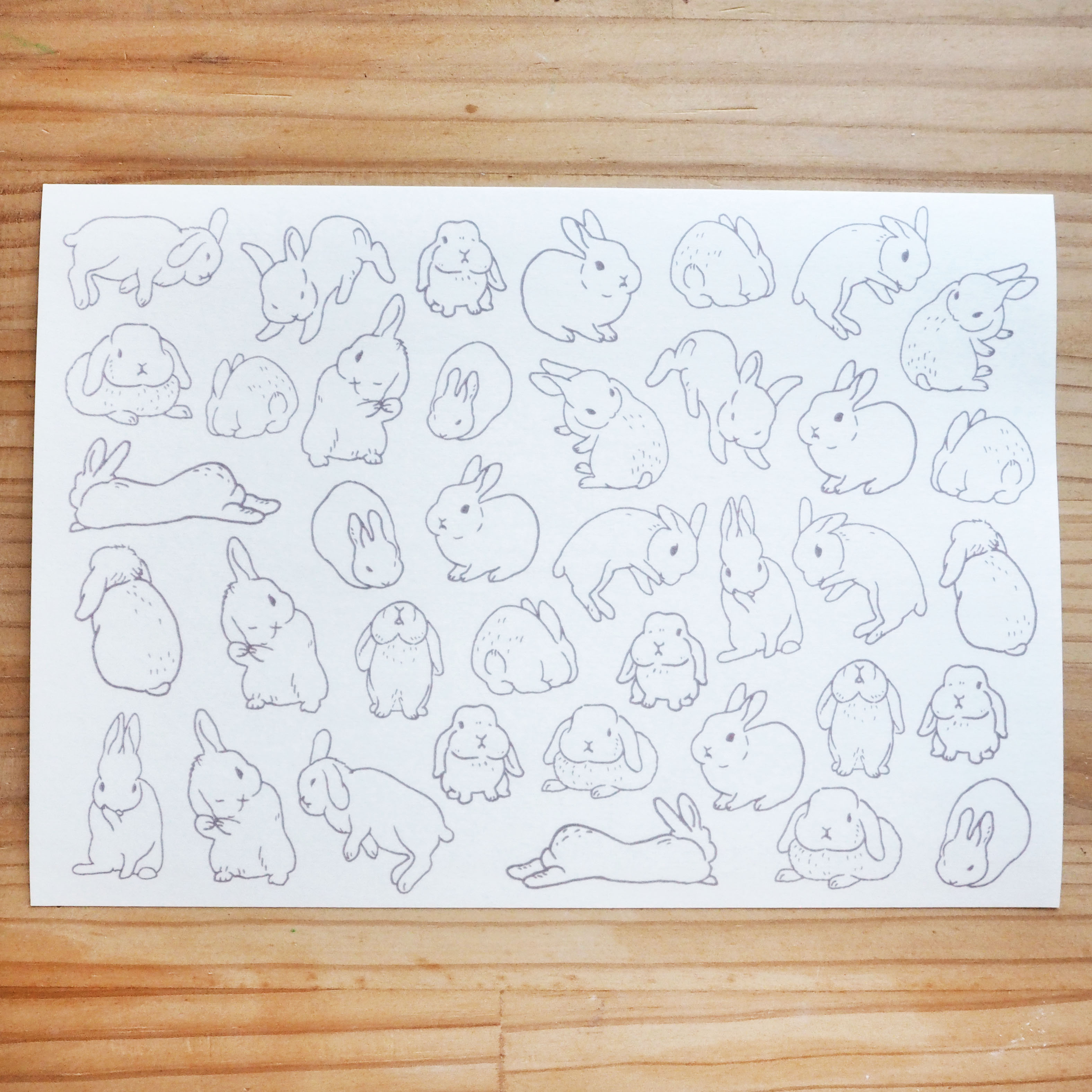 【新作】うさぎさんいっぱい!マスキングシートができました