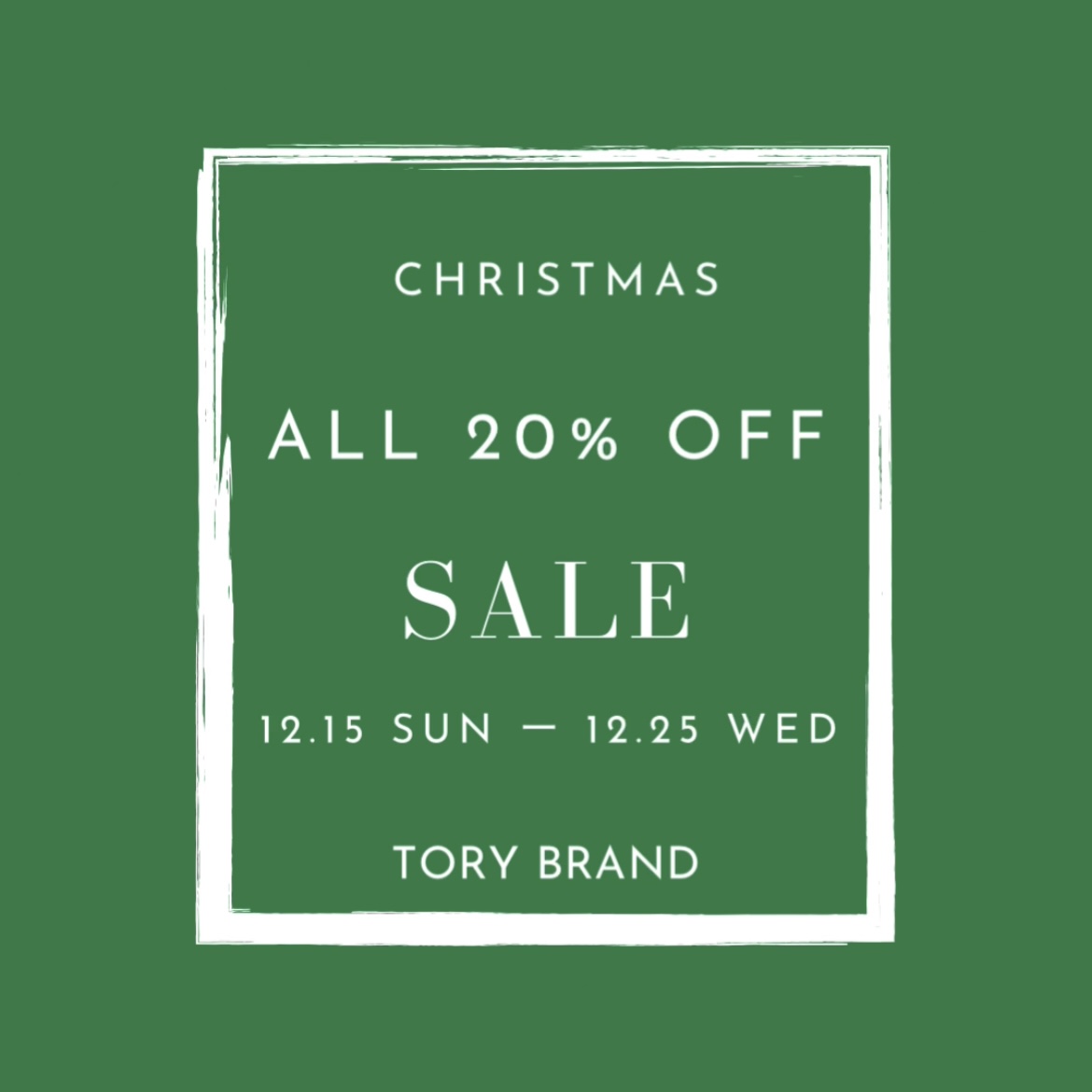 CHRISTMAS ALL 20%OFF SALE