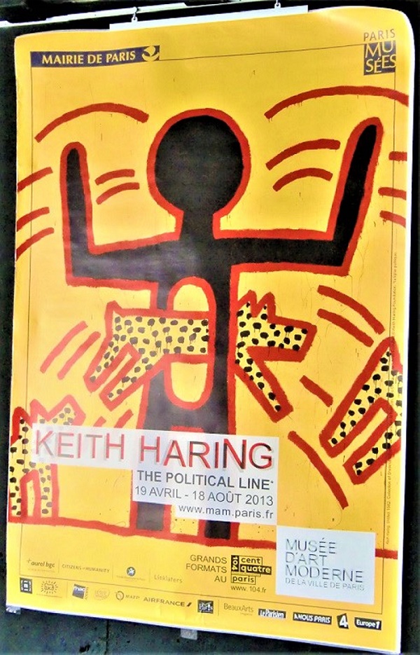 Keith Haring　キース・ヘリング 2013 The Political Line ポスター