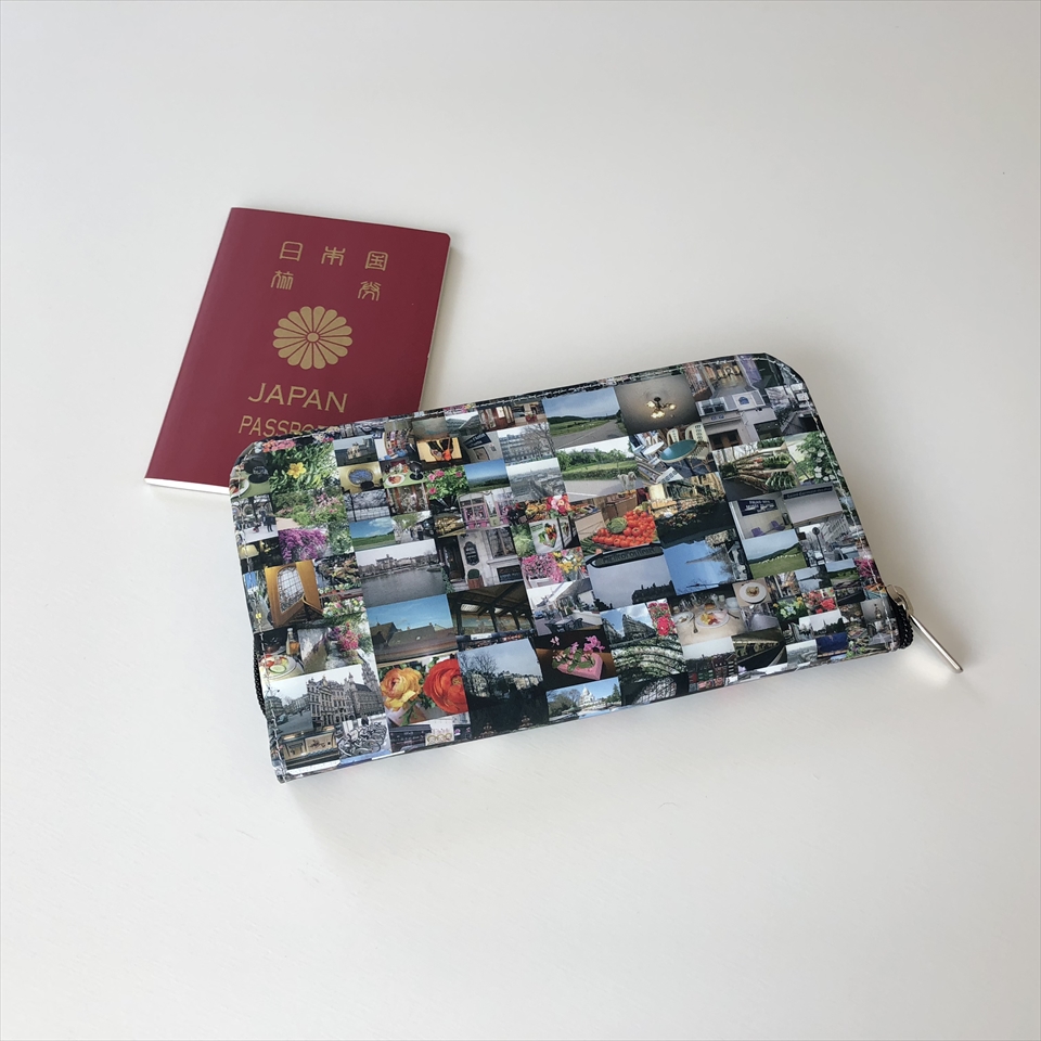 parisの写真コラージュ財布