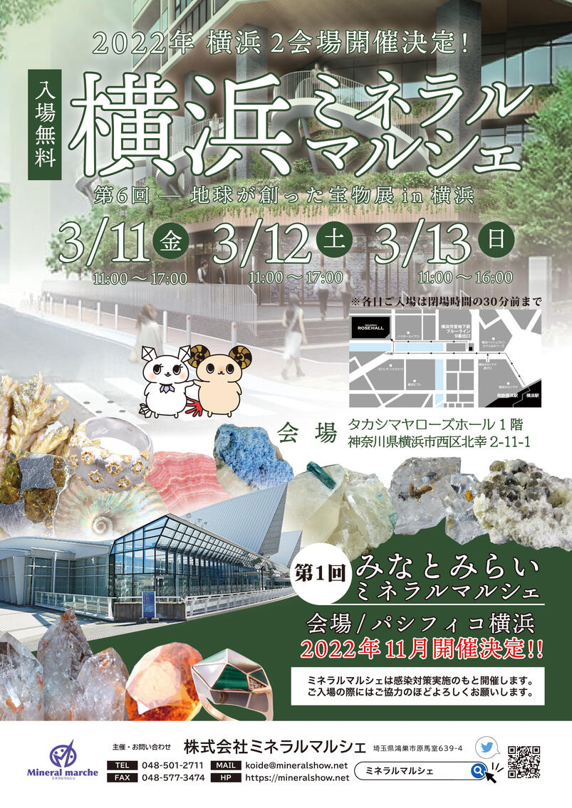 展示会｜3/11〜13 横浜ミネラルマルシェに出展いたします！