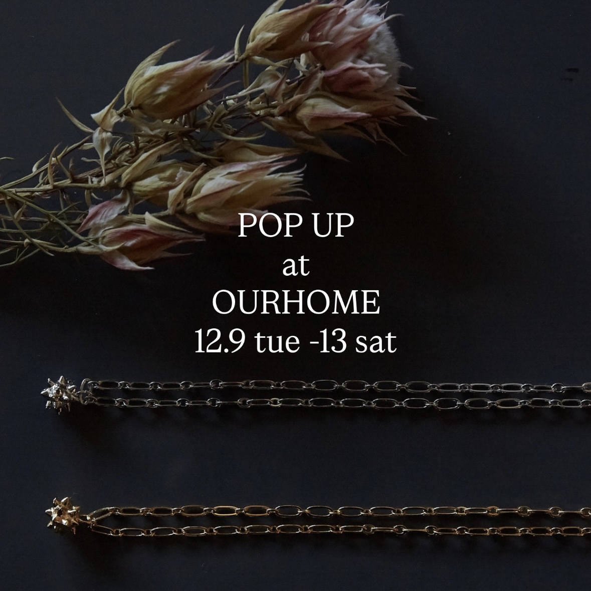 POP UP at OURHOME (12/9-13)