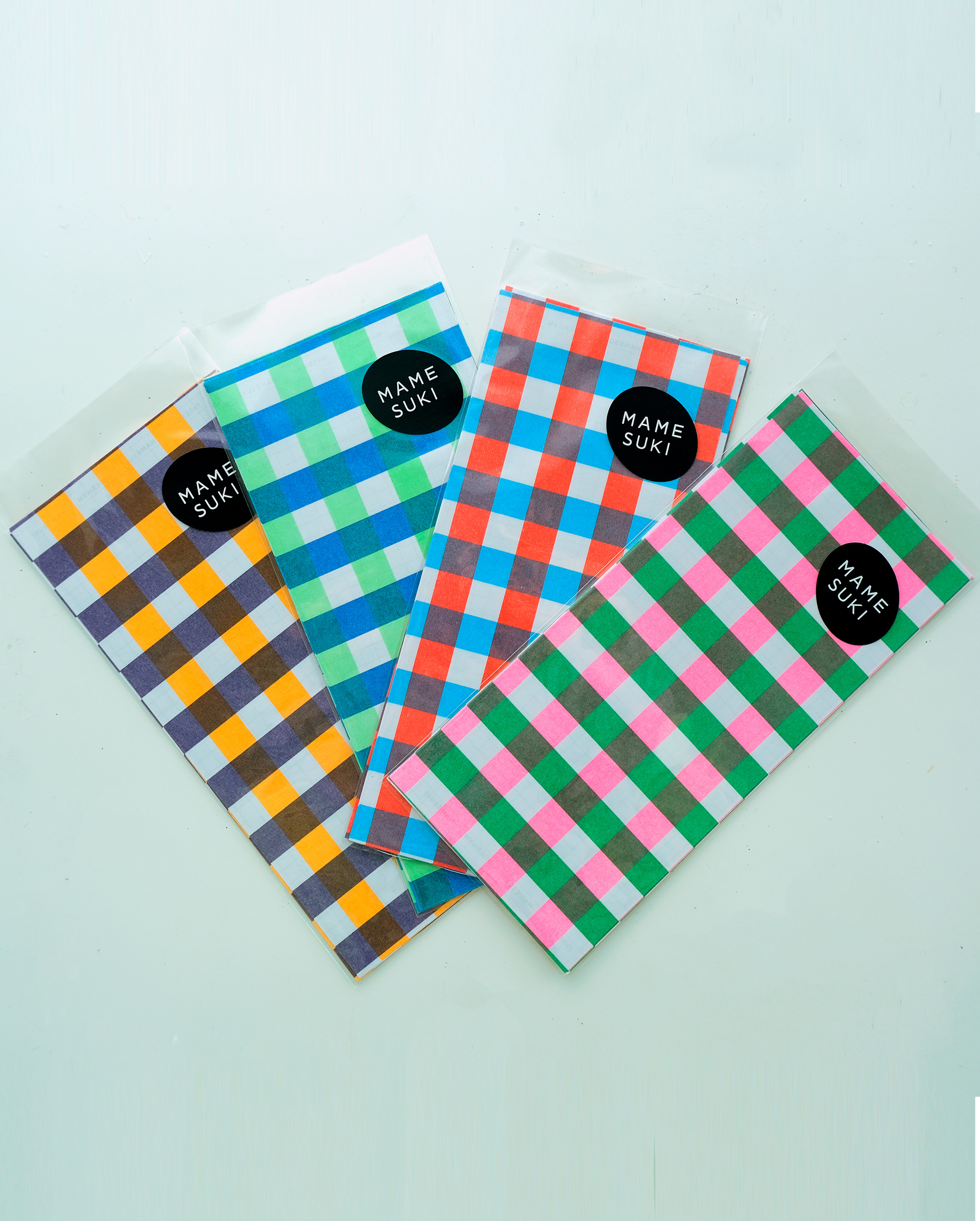 📢再入荷のお知らせ［MAMESUKI チェック］💜💚❤️