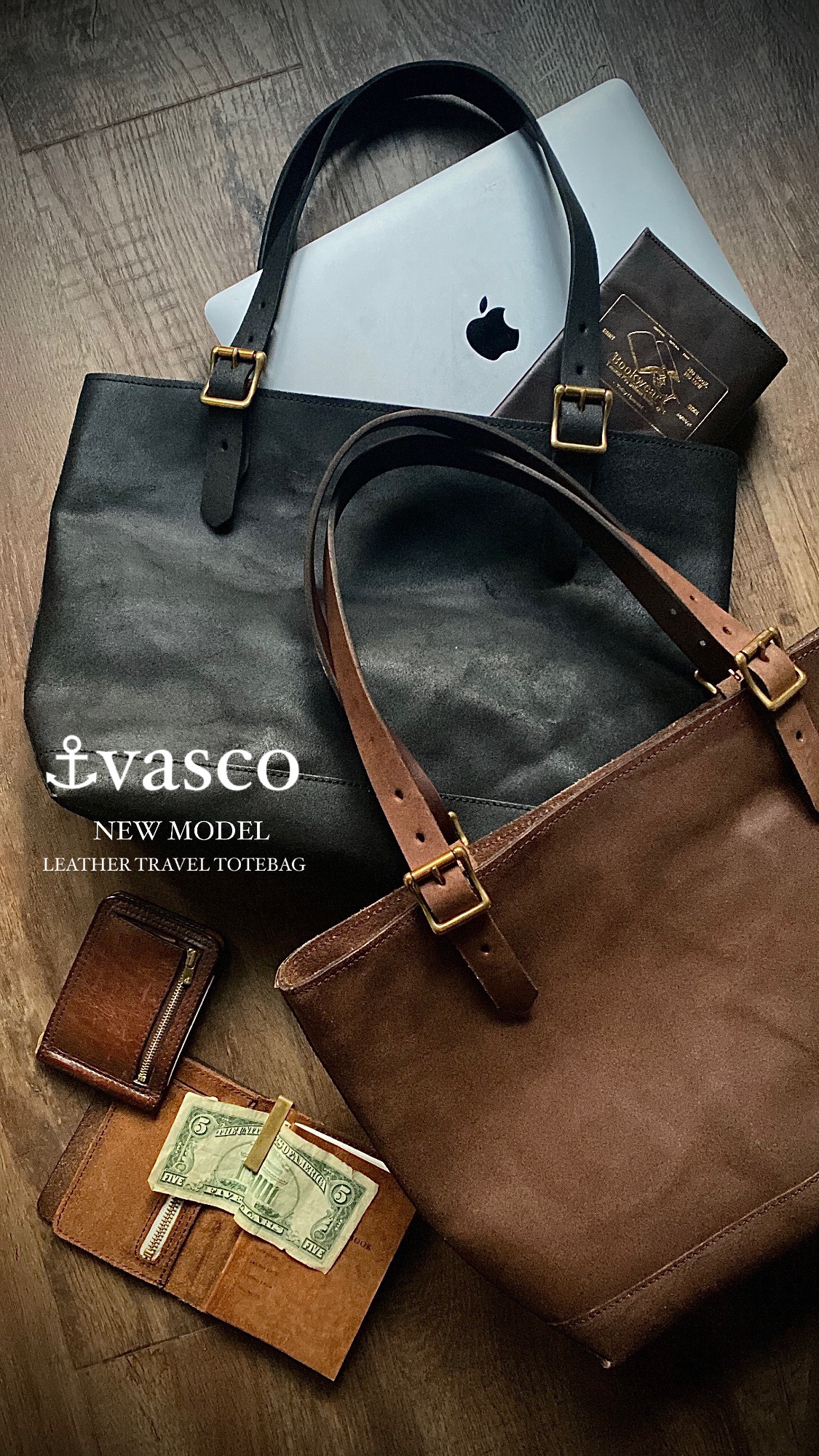 vasco LEATHER TRAVEL TOTEBAG