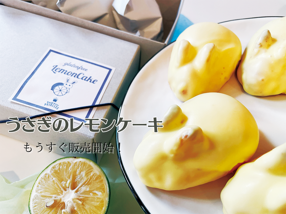 グルテンフリー、ナッツフリー★米粉のレモンケーキ1月から販売します！