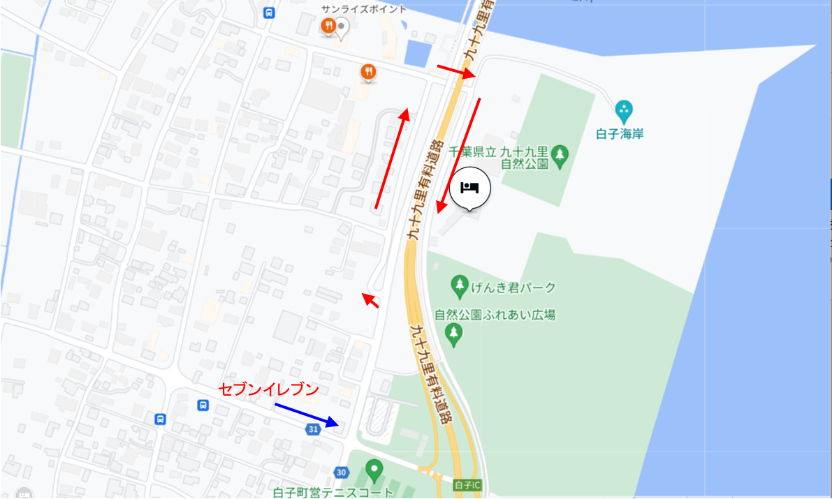 千葉県白子町の穴場公園 ロープスライダーし放題