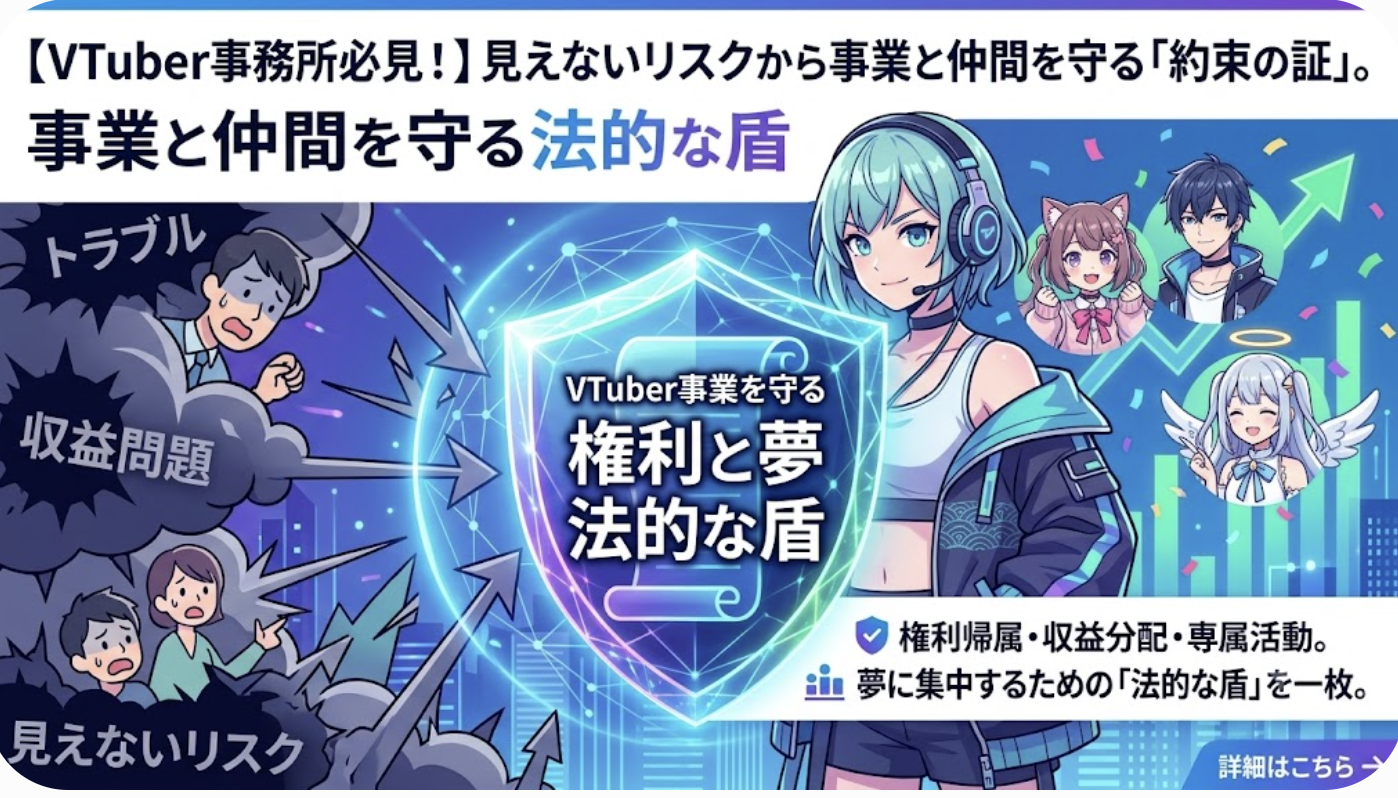 【即戦力化ガイド】VTuber専属マネジメント契約書テンプレートの簡単カスタマイズ術