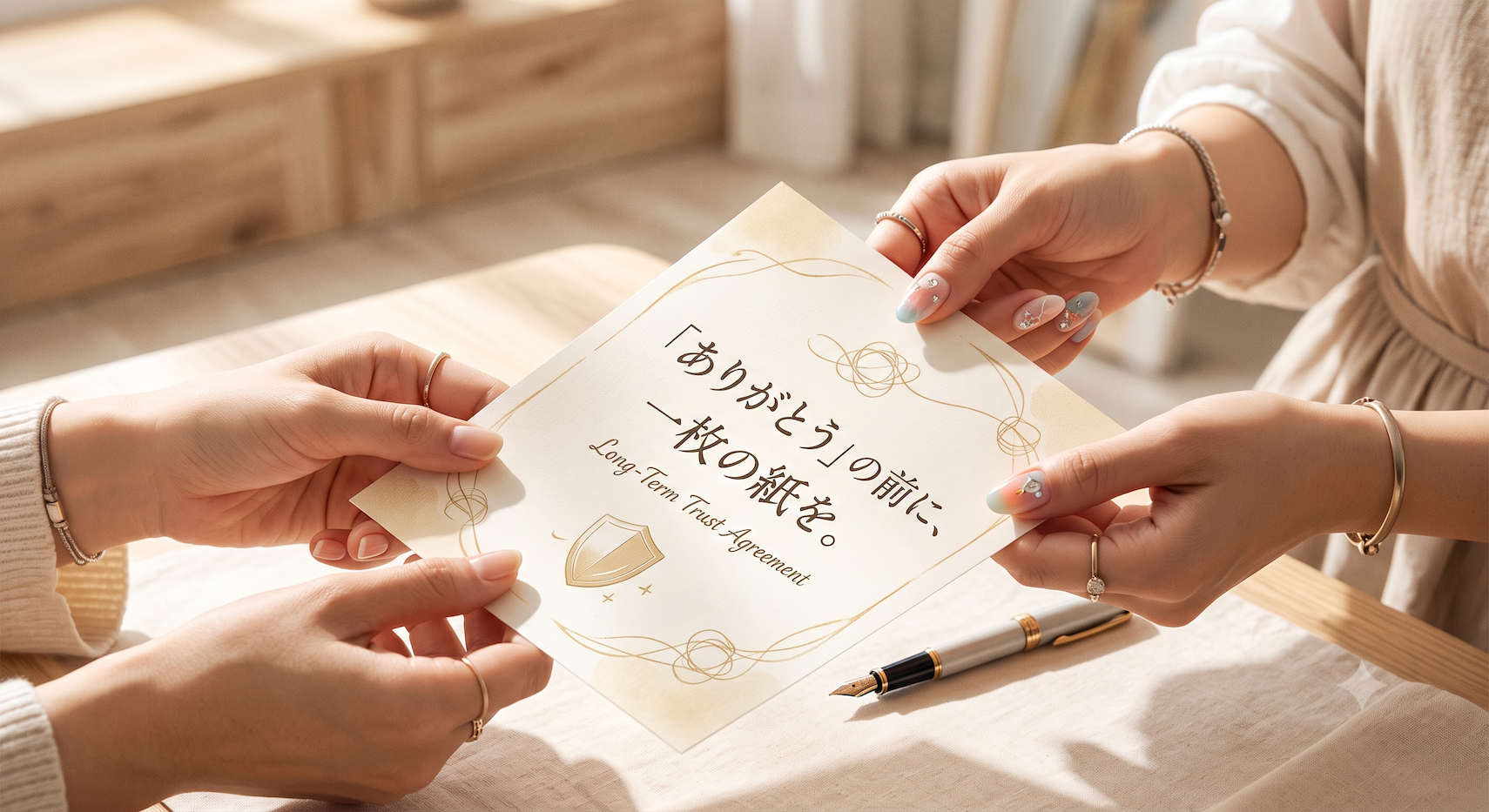 「ありがとう」の前に、一枚の紙を。ネイリストと長く信頼関係を築くための契約書の話