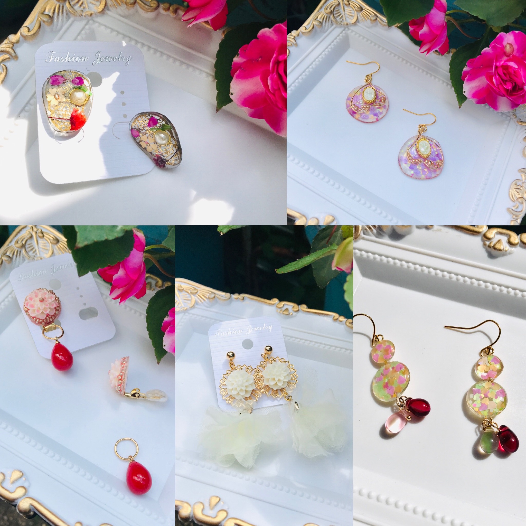 ☆お知らせ☆レジンピアス☆イヤリング本日20時より販売☆