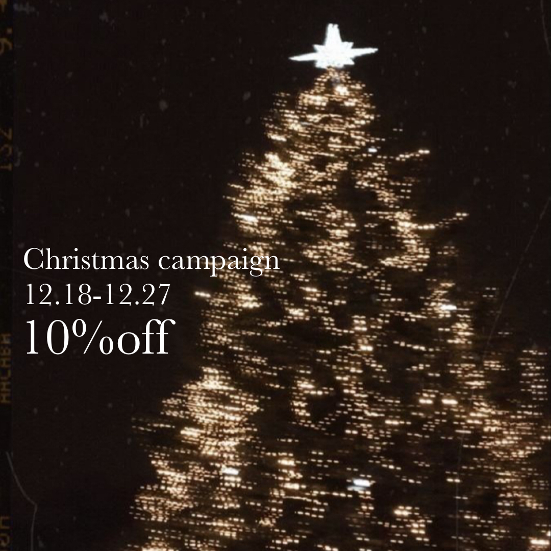 Chrirtmas campaign 10%offクーポン配布