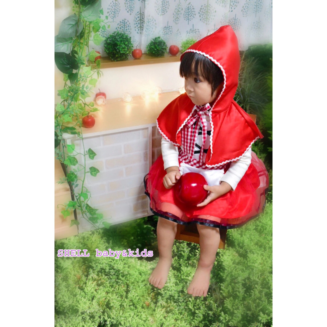 ただのコスプレじゃない！赤ずきんちゃんメルヘンベビーワンピース♪