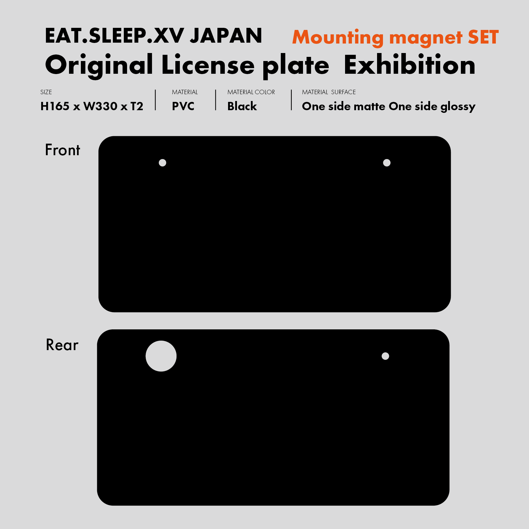 Original License plate  Exhibition SET 新発売