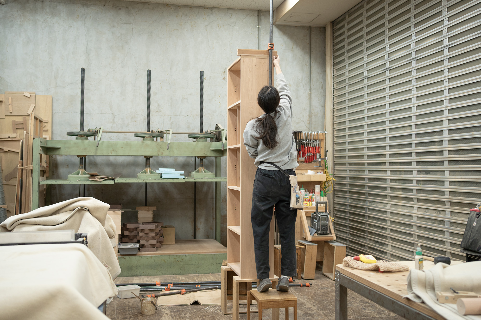 TANA本棚、製作中