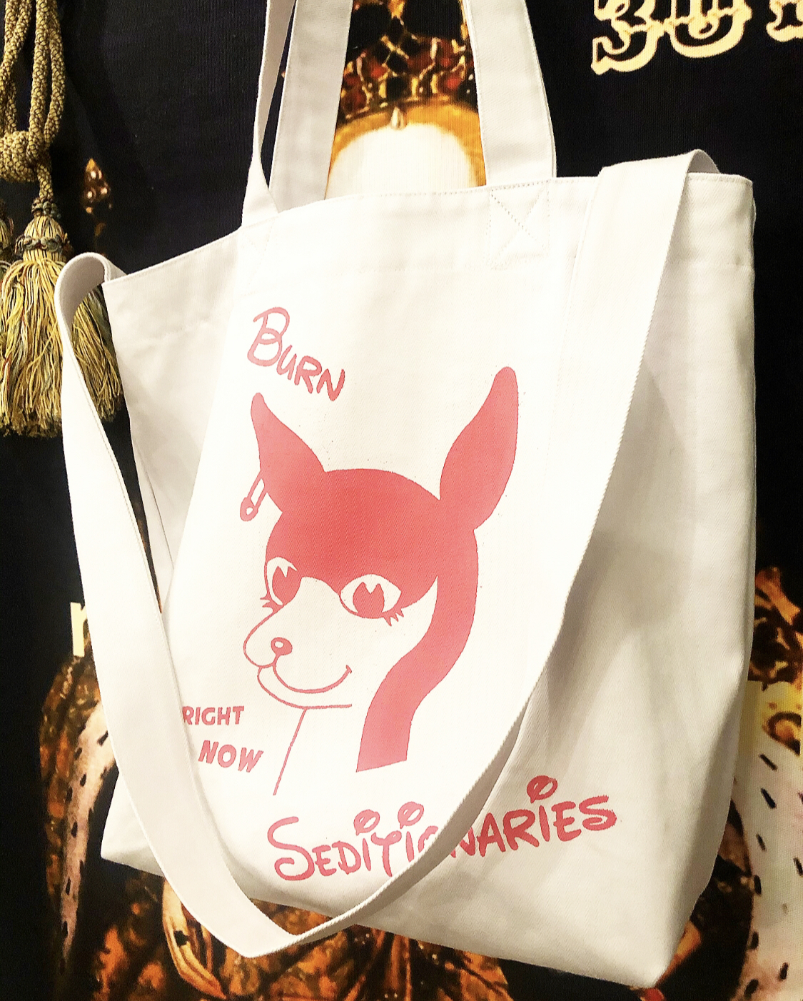 Berni Vinyl  Burn Bambi Tote Bag  