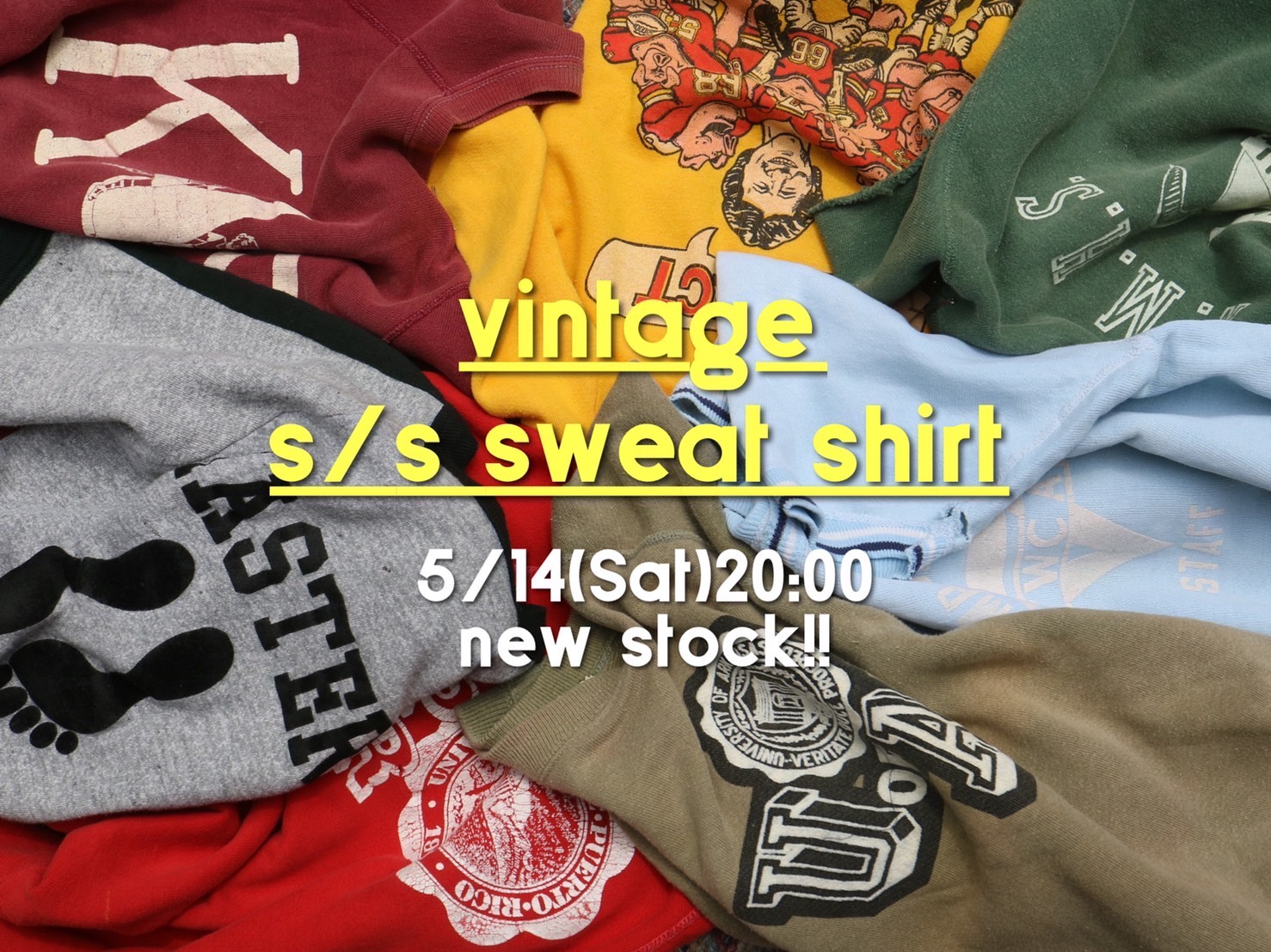 5/14(sat) s/s sw new stock!