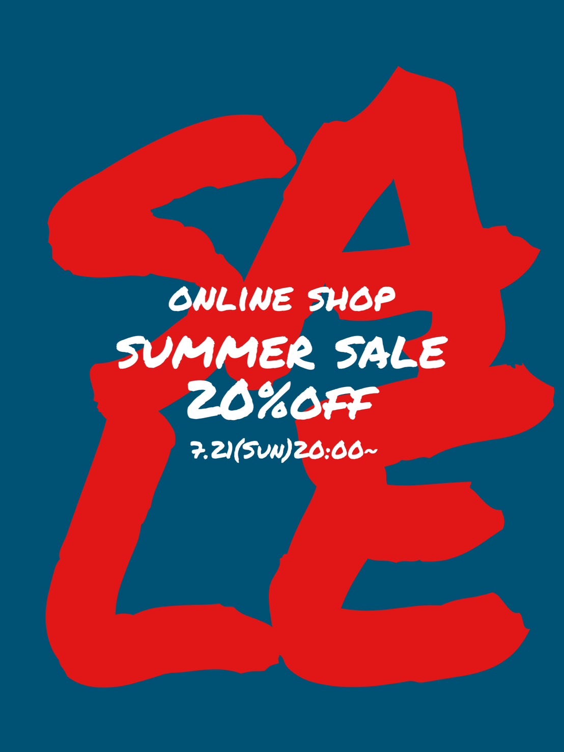 【SUMMER SALE '24】 夏物20%OFF！