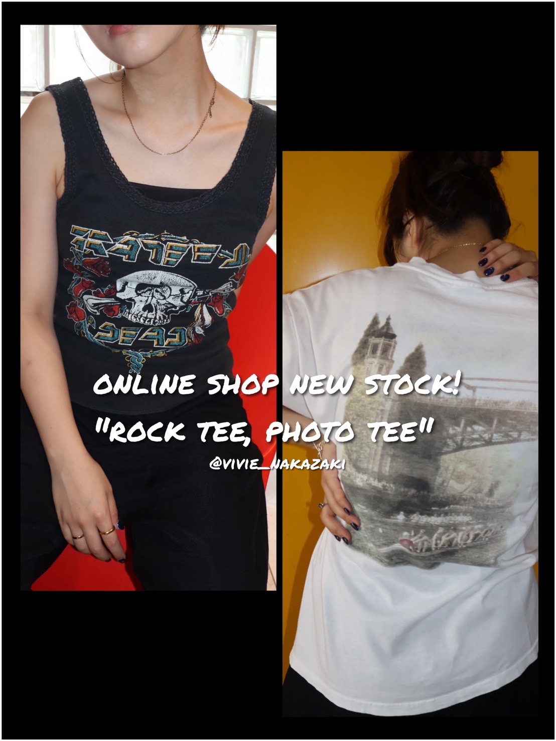 NEW ARRIVAL "ROCK & PHOTO TEE"