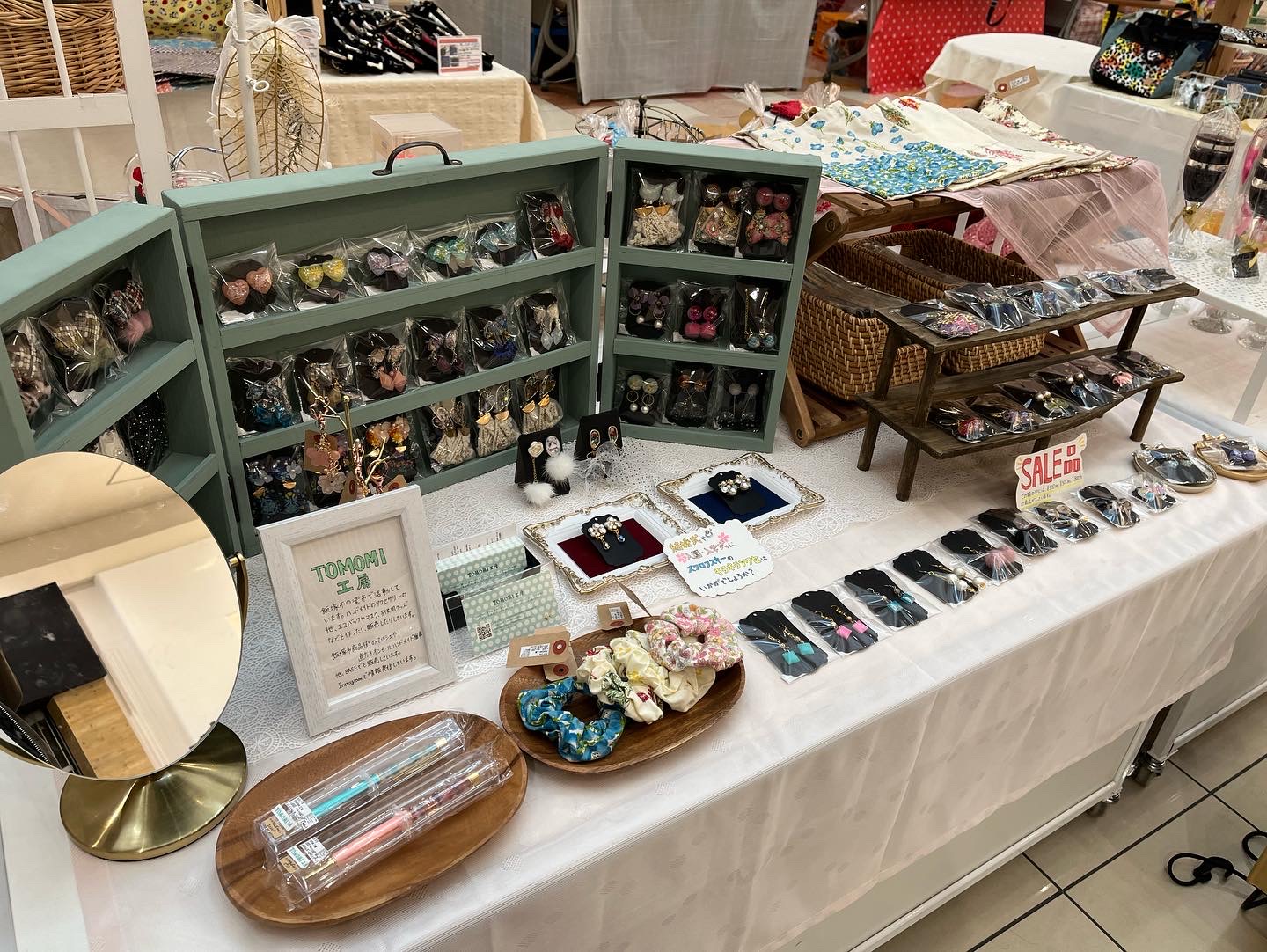 直方イオンモールのチューリップコートにてハンドメイドイベントに参加しました