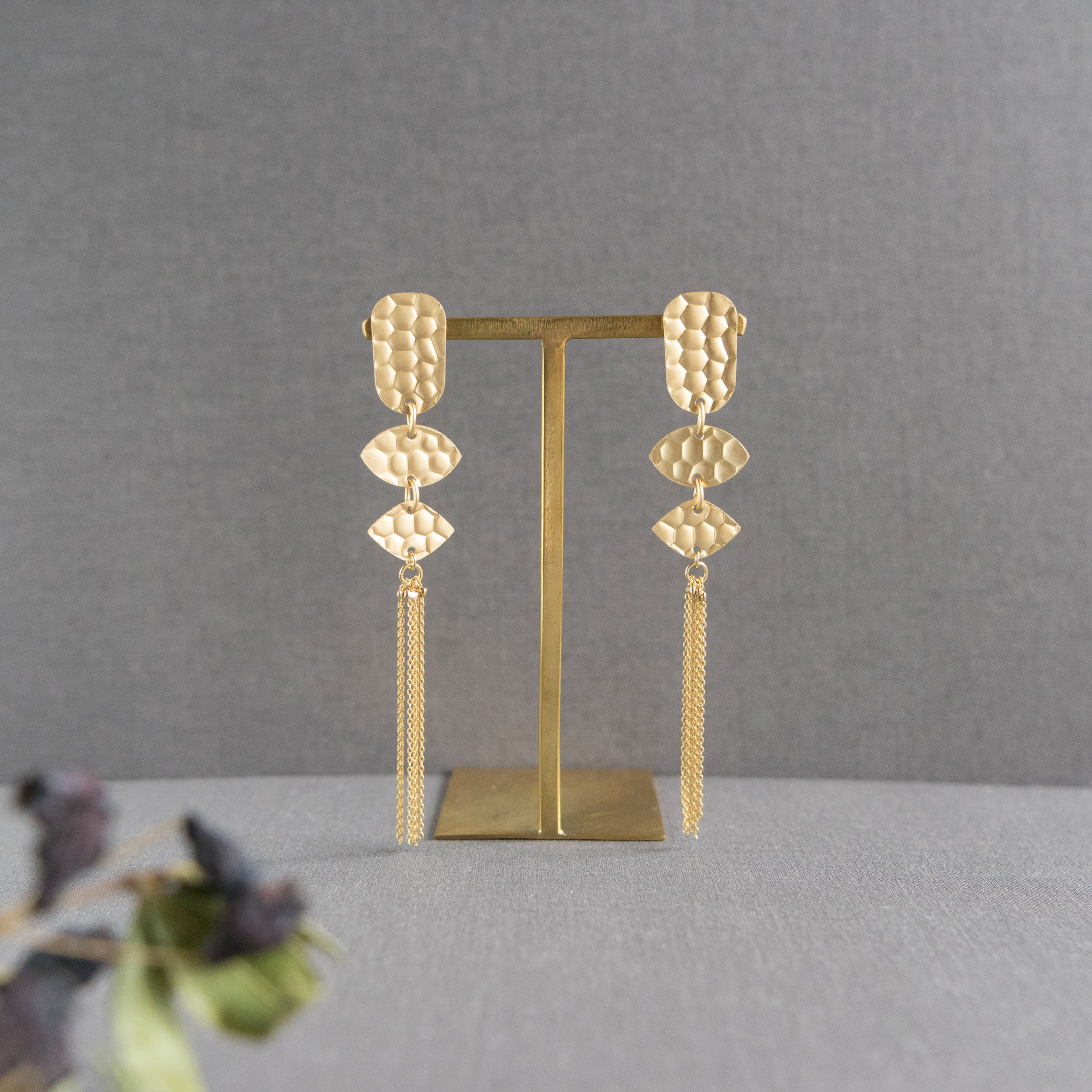 Gold chain tassel 