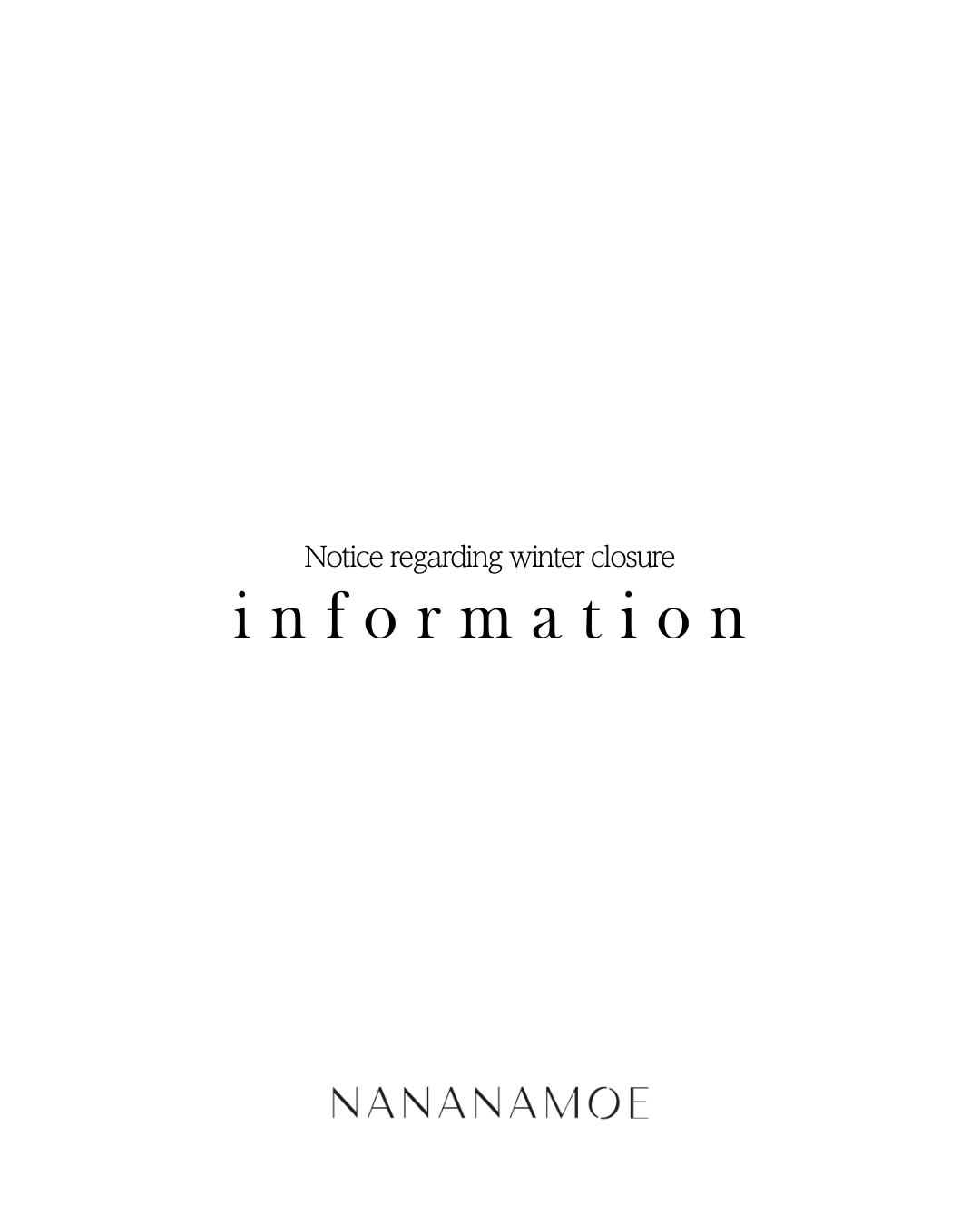冬季休業についてのお知らせ -2025-