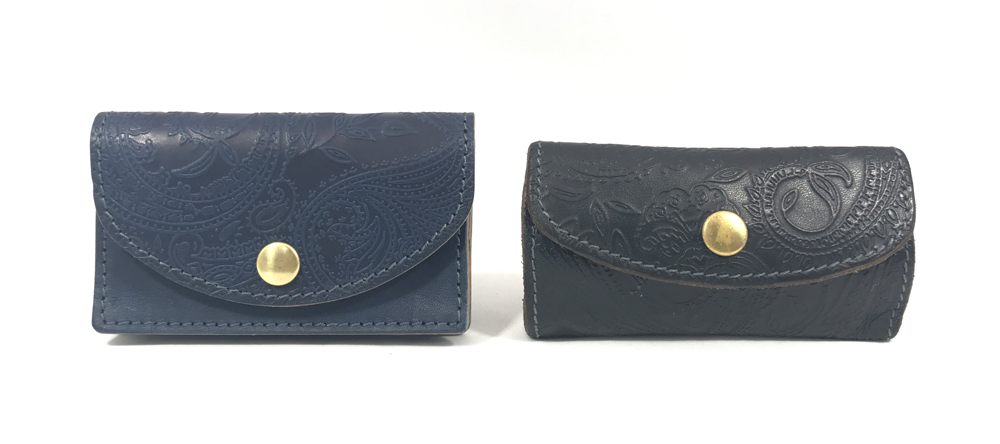 RE.ACT Leather Works Indigo Paisely