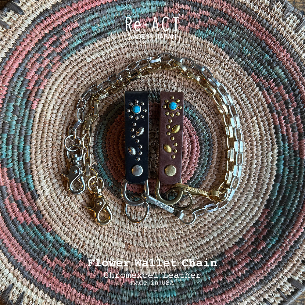 Re-ACT Studs Flower Wallet Chain