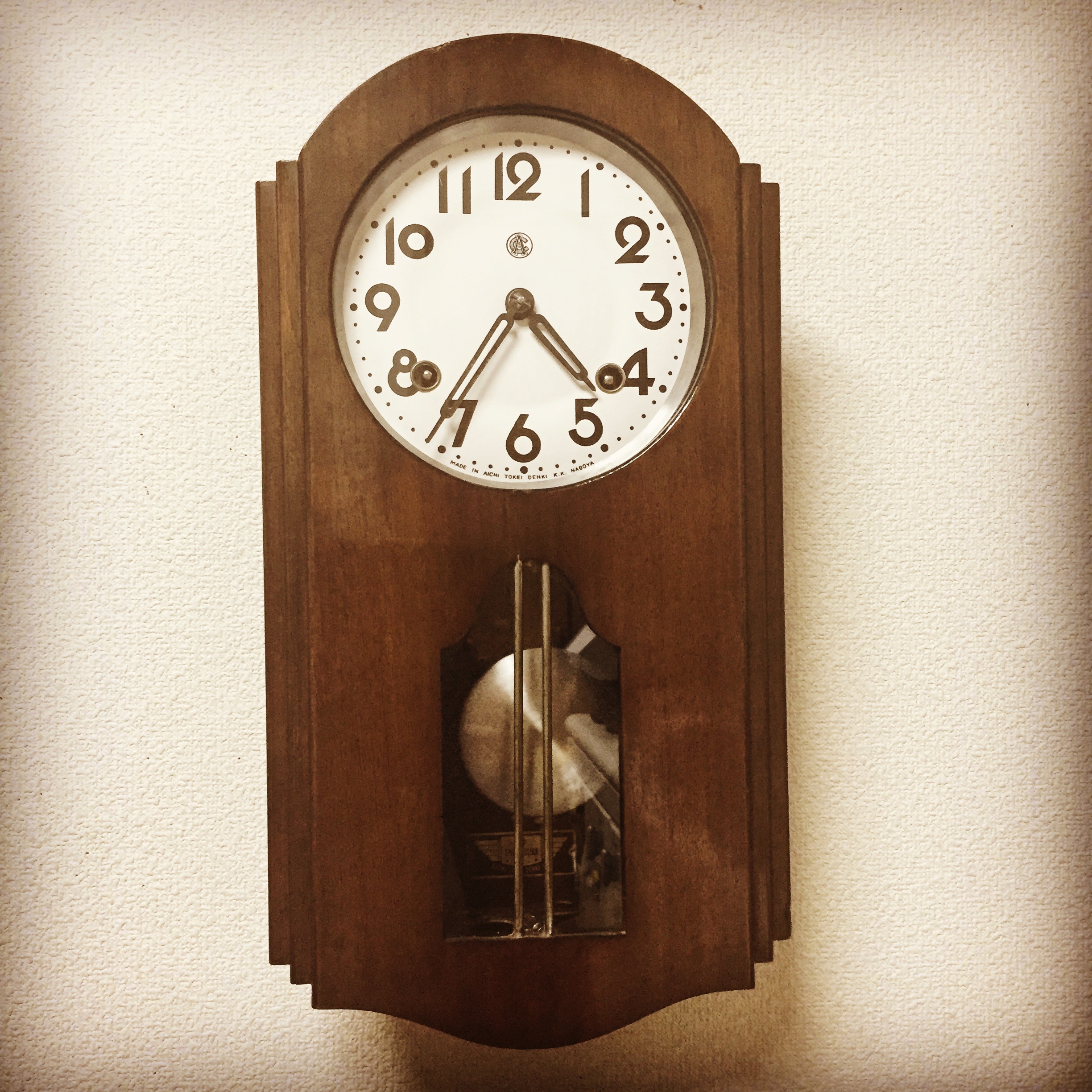昭和レトロ 愛知時計 アールデコ ボンボン時計のオーバーホール