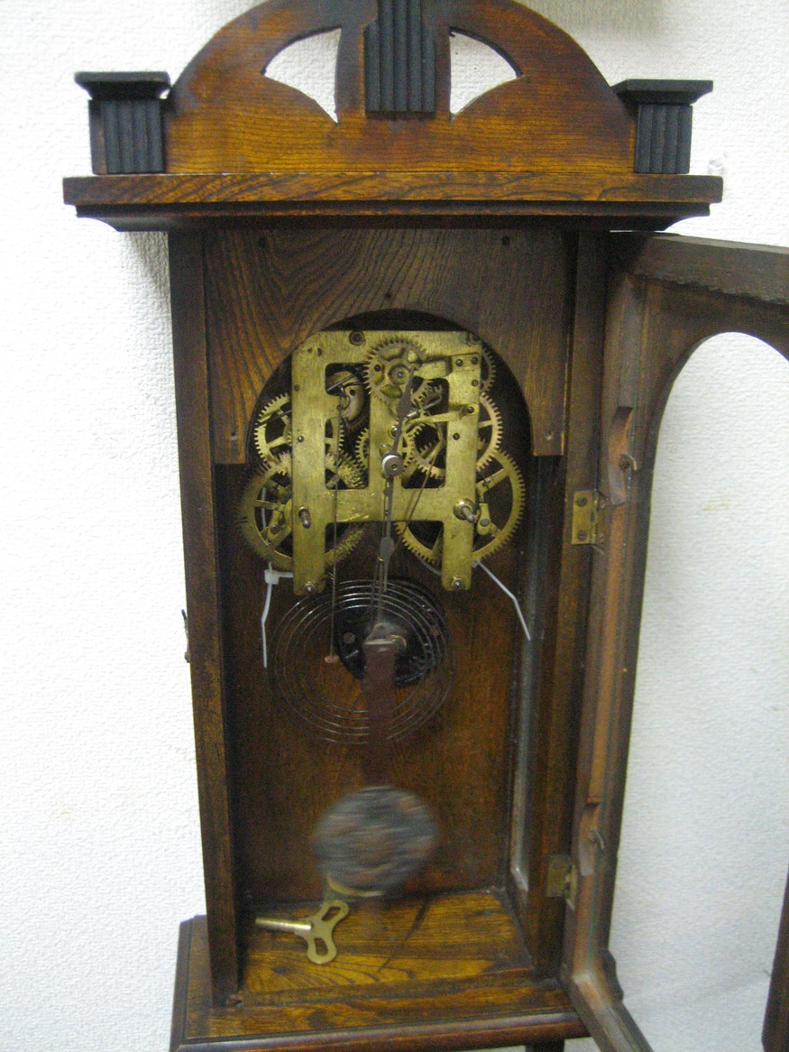 大正期　尾張時計　スリゲル柱時計のレストア&オーバーホール２