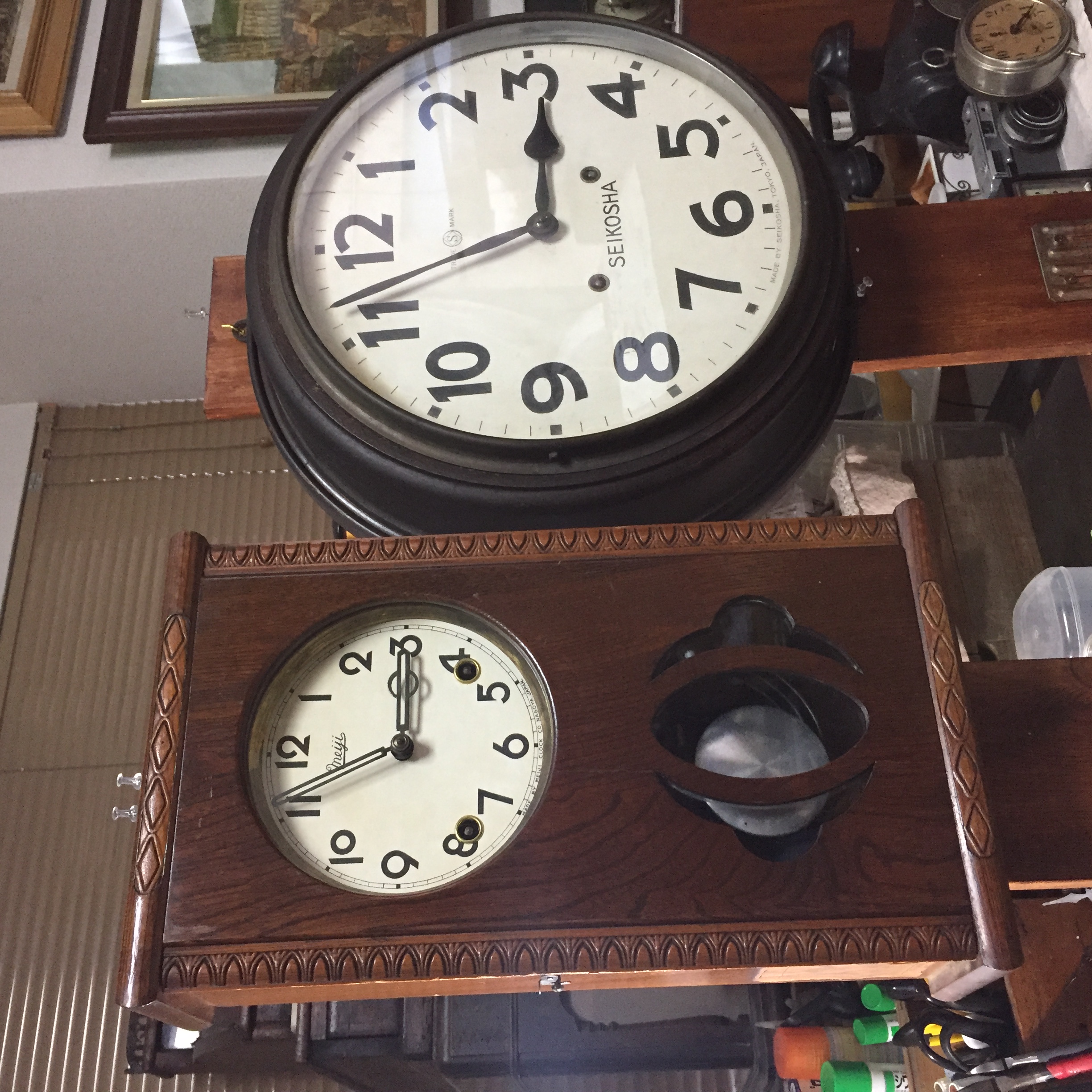昭和初期の掛時計のレストアの続きです