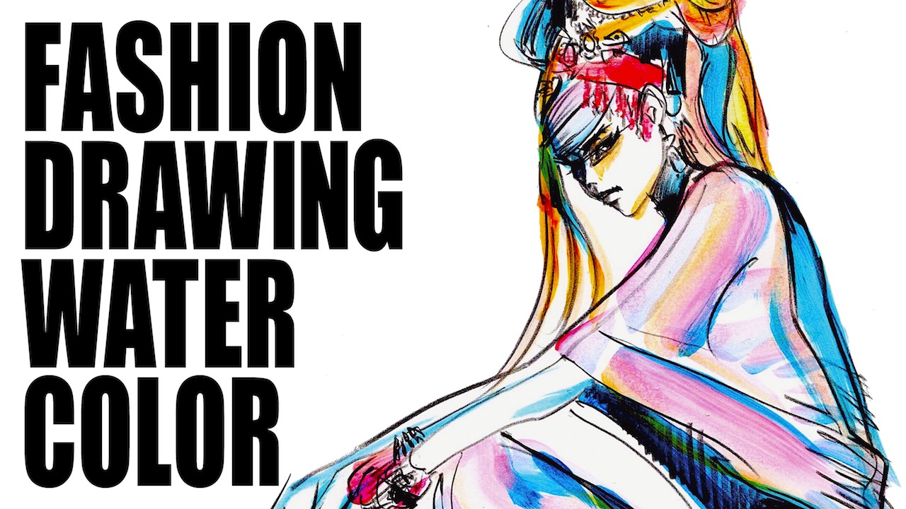 FASHION DRAWING WATER COLOR “ Church Lady ”