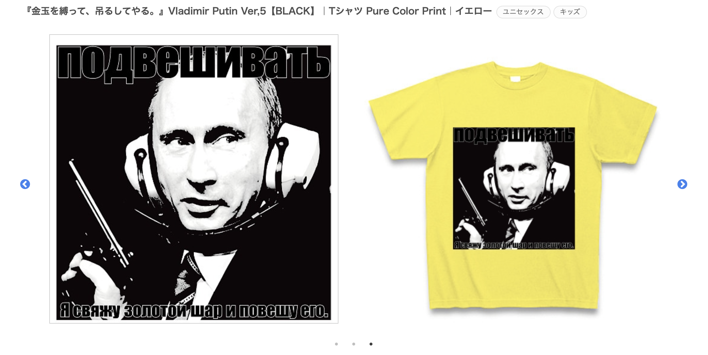 『金玉を縛って、吊るしてやる。』Vladimir Putin Ver,5【BLACK】