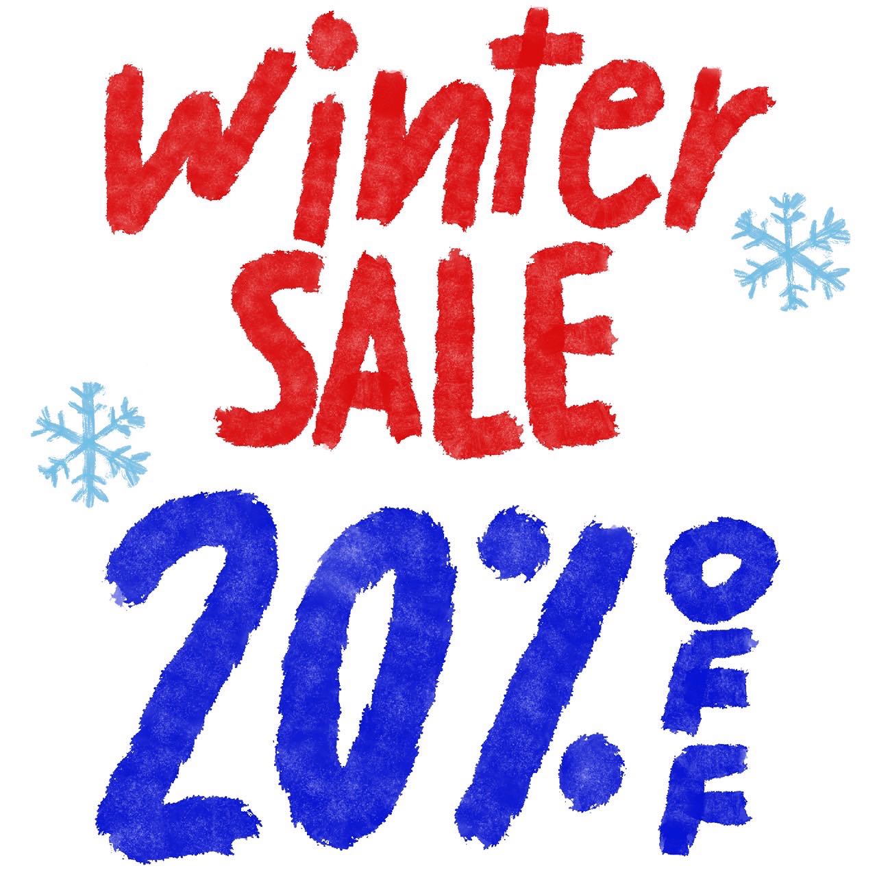 ⛄️WINTER SALE⛄️ALL20 %OFF！