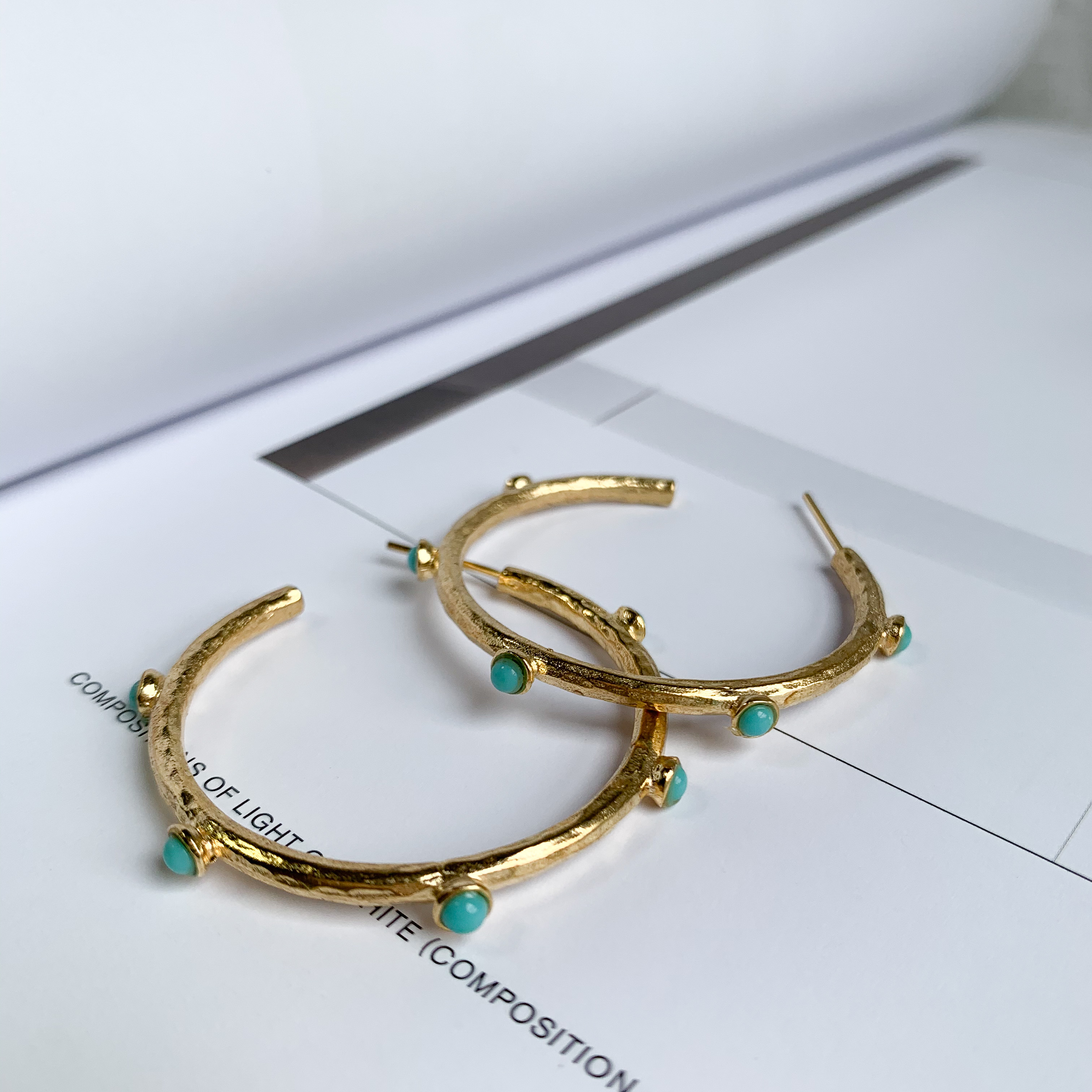 turquoise hoop♡