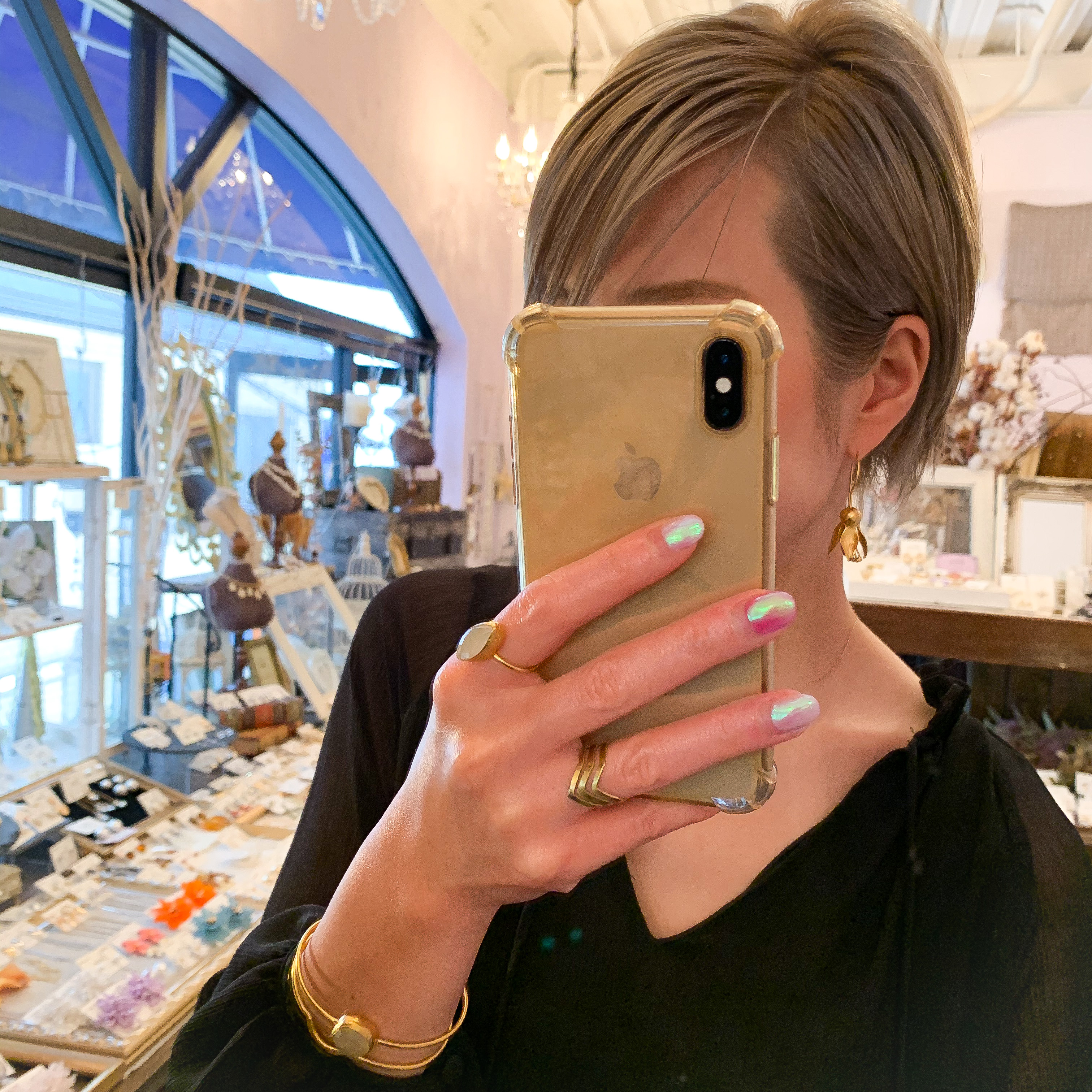 black家からgold♡