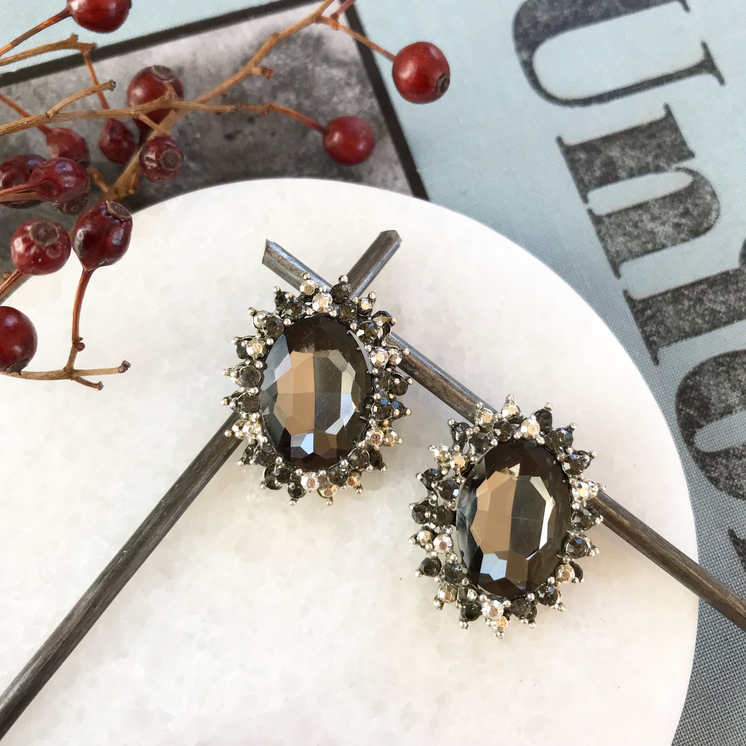 black gray bijou♡