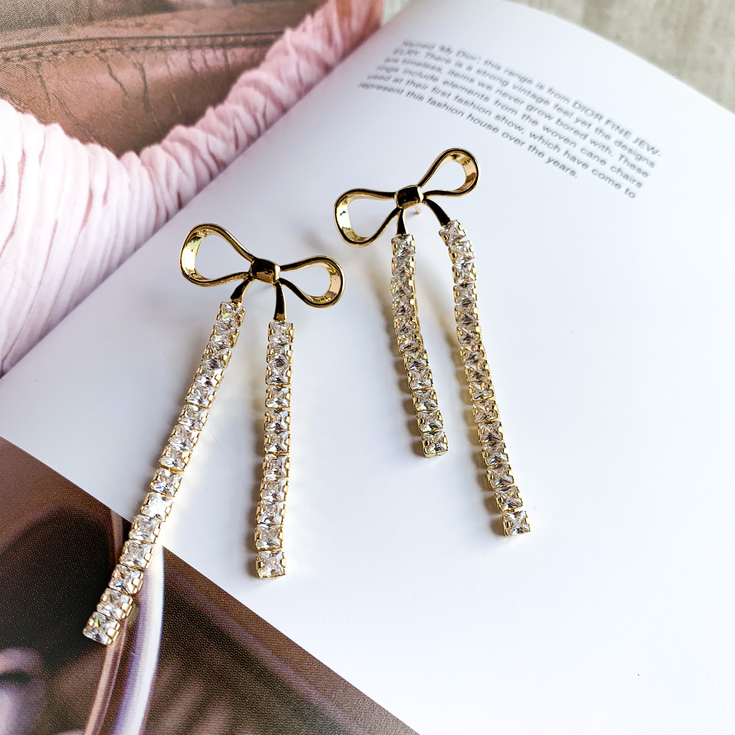 long bijou ribbon♡