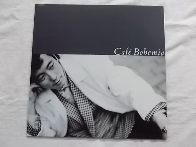 中古レコード 国内盤 LP 佐野元春 カフェボヘミア シリアルナンバー入りカード付 歌詞カードなし 