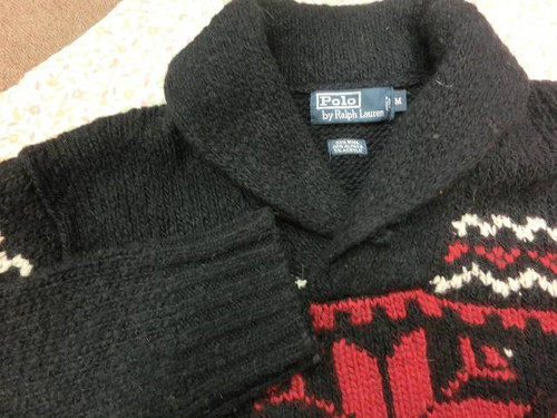 古着/メンズ：Polo by Ralph Lauren ポロラルフローレン　カウチンセーター　厚手ニ