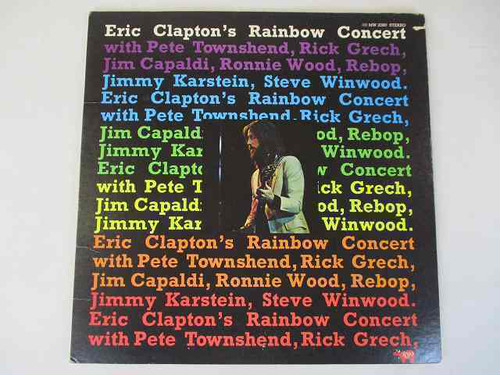 エリッククラプトン レインボーコンサート 中古レコード 国内盤 LP 見開きジャケット 歌詞 ライナ