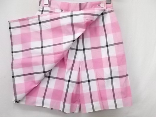 クレージュ courreges sport futur ゴルフウェア キュロット ピンク系チェック 