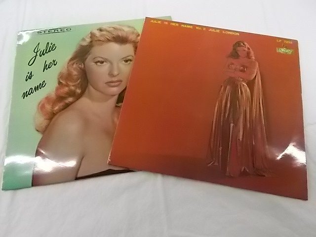 ジュリーロンドン ジュリーと言う名の女 1＆2セット中古レコード 国内盤 2枚セット どちらもカラー