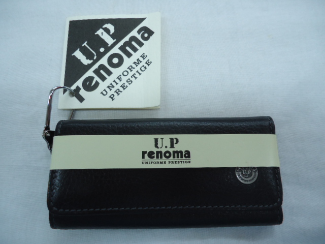 U.P renoma ユーピーレノマ 牛革製 キーケース ブラック 日本製 ★タグ付新古品 未使用